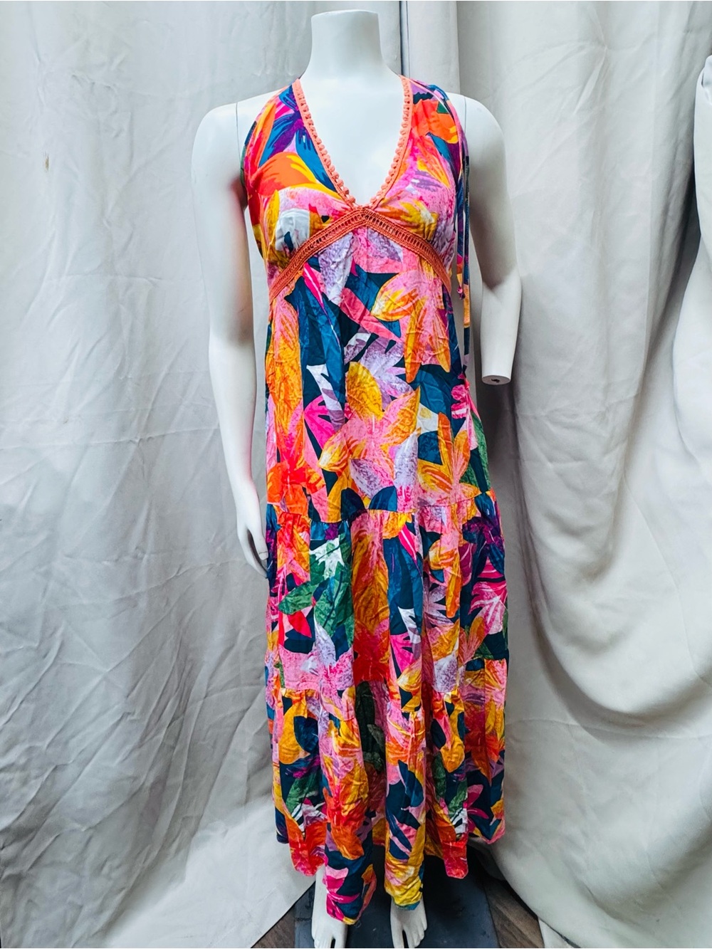 sofia by sofia vergara Multicolor Halter Maxi Dress